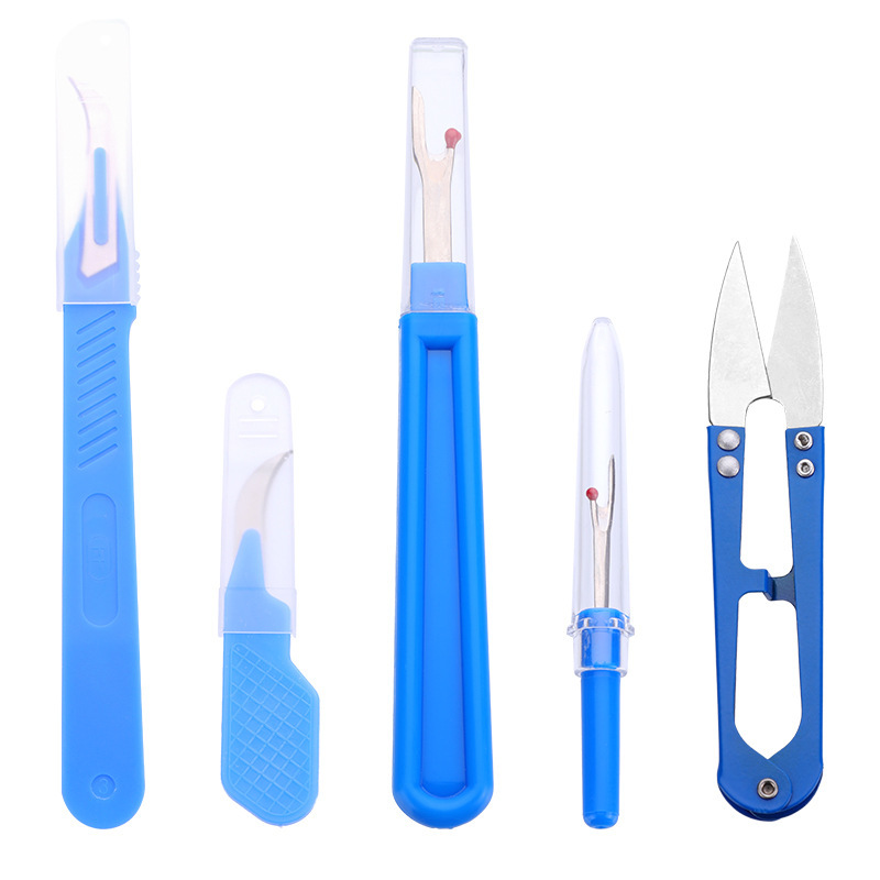 Embroidery Removal - Sewing Seam Ripper Kit Blue Sewing
