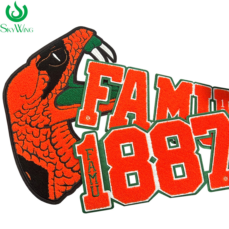 Embroidery University - Chenille Rattler Patch for Varsity Jacket,