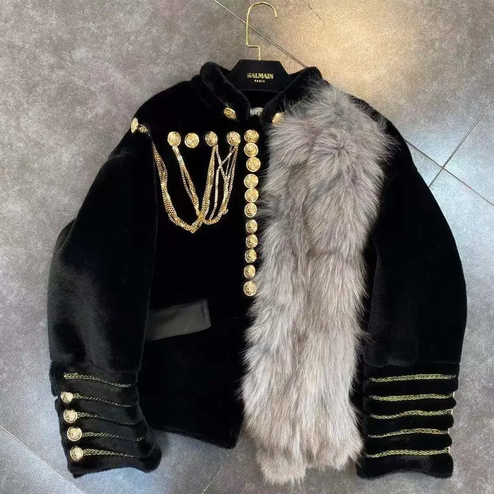 Embroidery Chain Stitch - Women Stand Collar Floral Embroidered Bomber