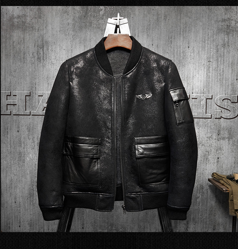 Denny&Dora Men's Shearling Coa - Embroidery In Australia recension och pris