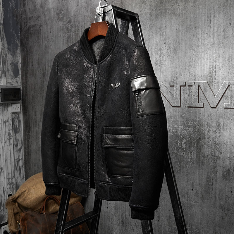Denny&Dora Men's Shearling Coa - Embroidery In Australia recension och pris