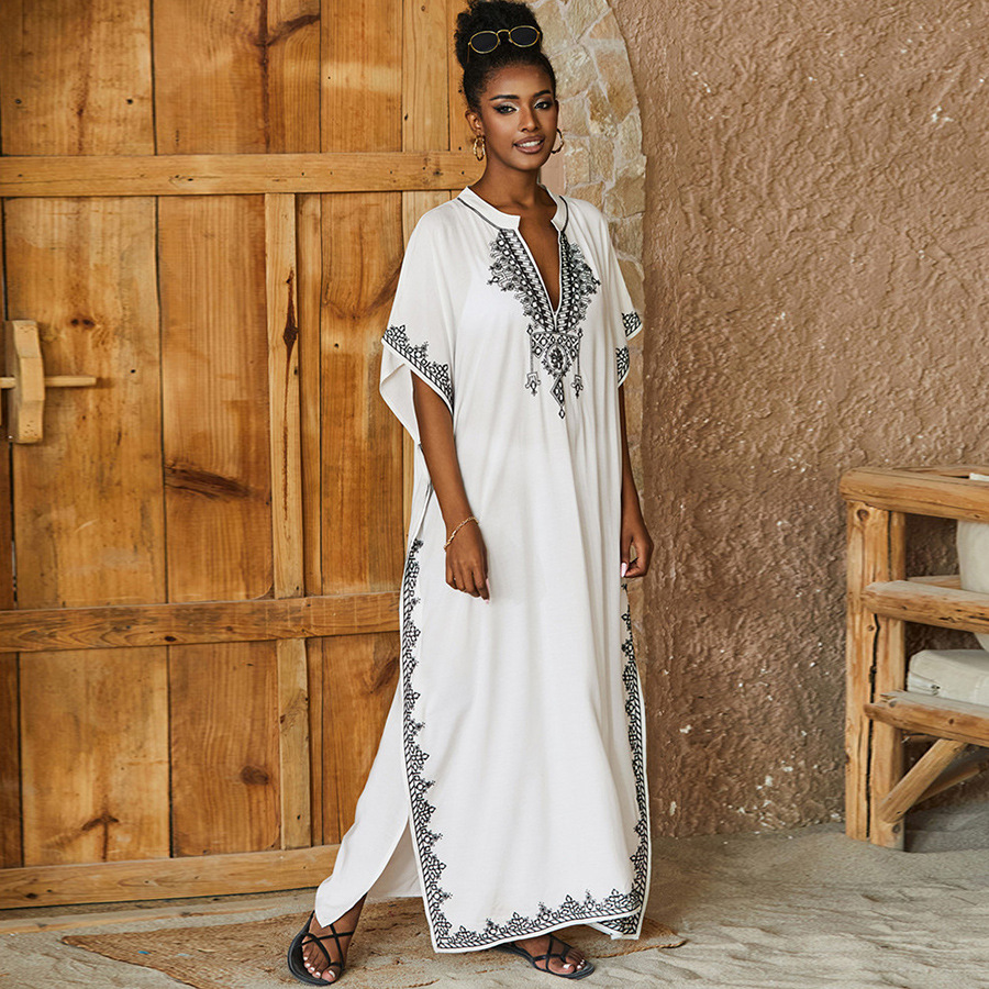 Kaftan Dresses Bathing Suit fo - Embroidery Kaftan recension och pris