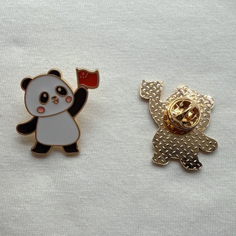 6pcs Cartoon China Panda Badge - Embroidery Fabric recension och pris