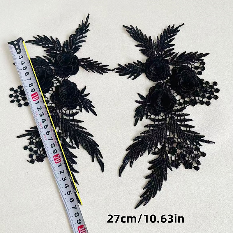 2Pieces/1 Pair Embroidery Sewi - Embroidery Flower Pattern recension och pris