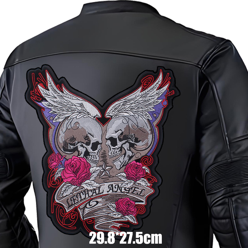 Large Back Embroidered Patches - Embroidery Jacket Jeans recension och pris