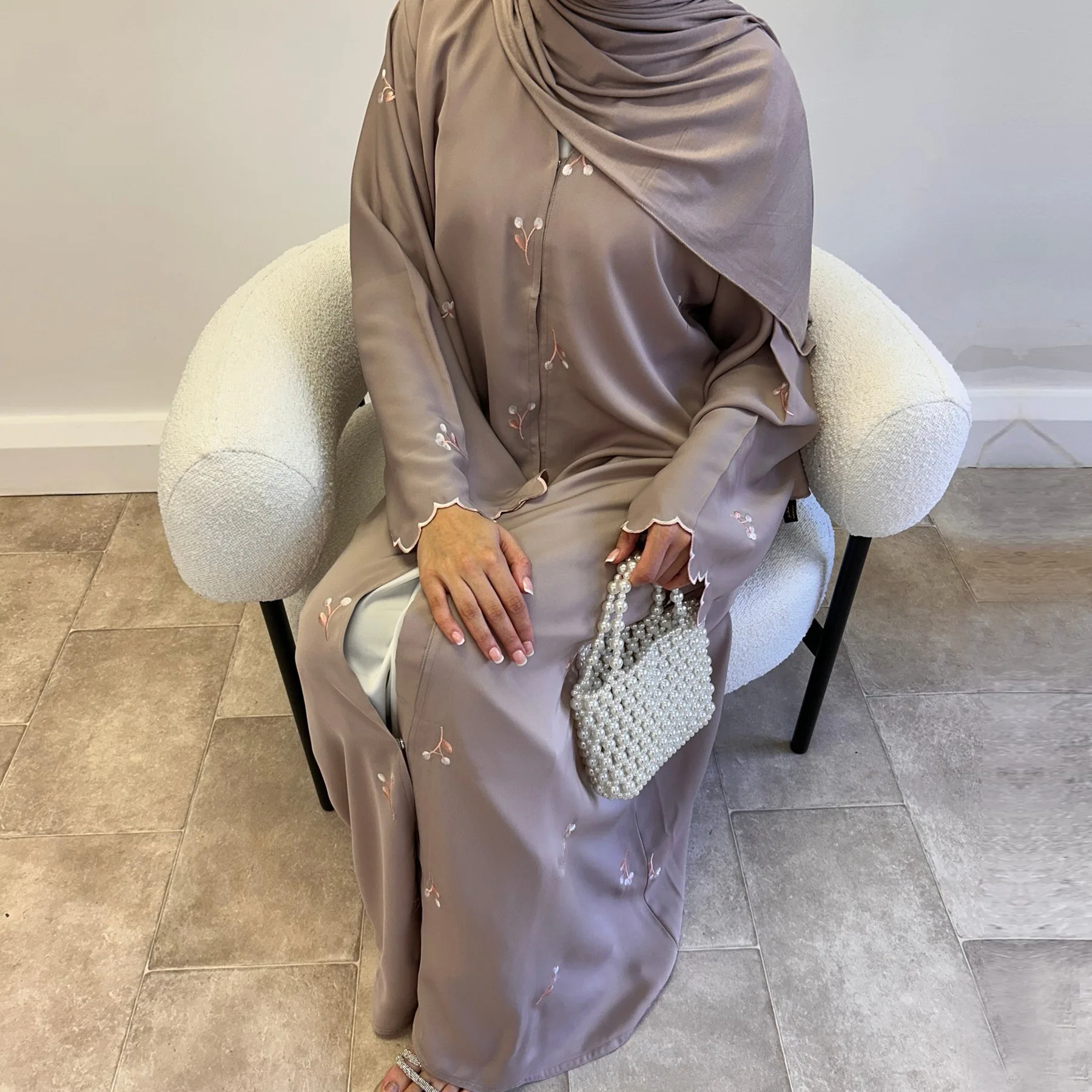 Eid Women Embroidery Abaya Mus - Embroidery Kaftan recension och pris