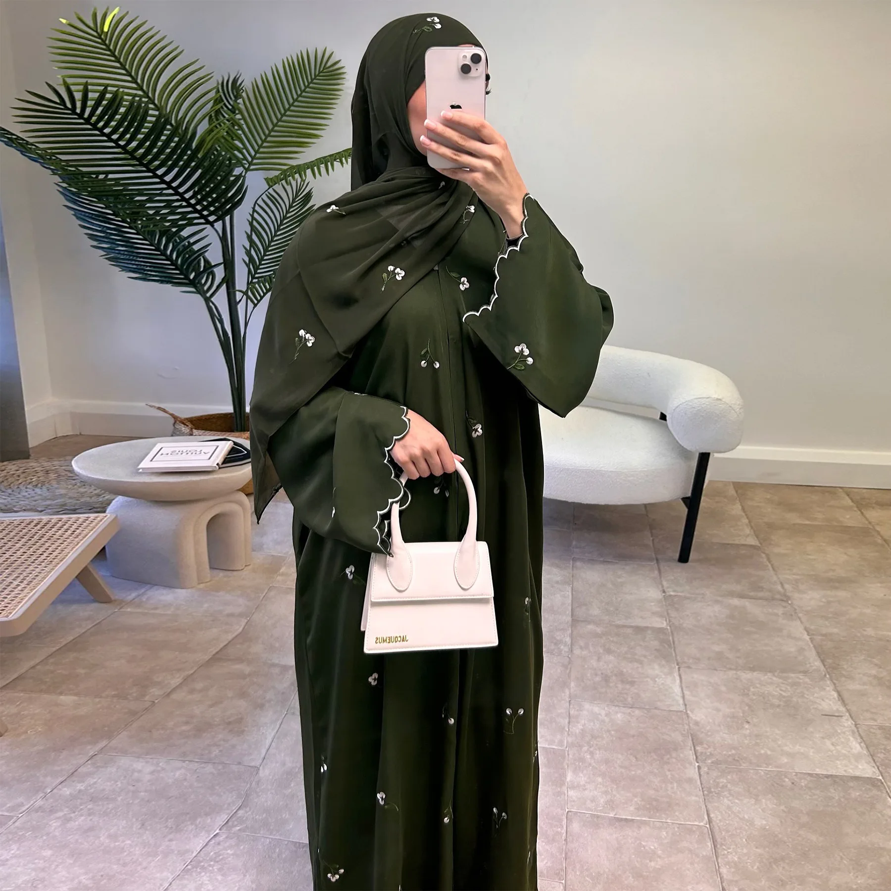 Eid Women Embroidery Abaya Mus - Embroidery Kaftan recension och pris