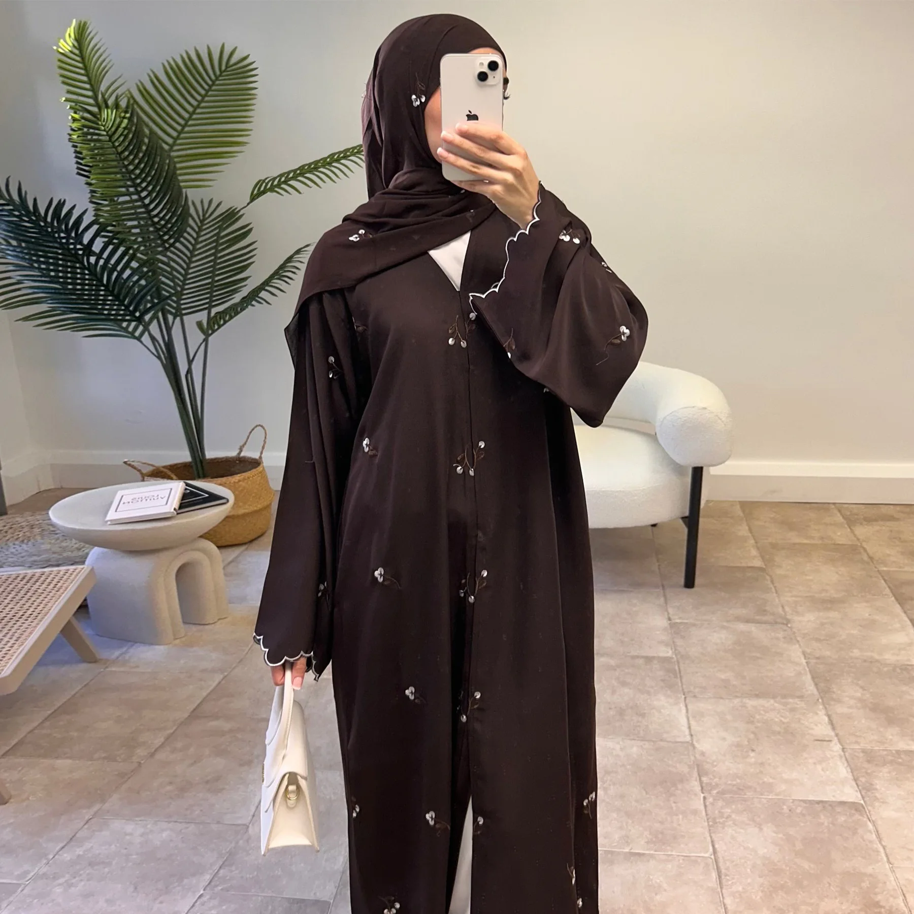Eid Women Embroidery Abaya Mus - Embroidery Kaftan recension och pris