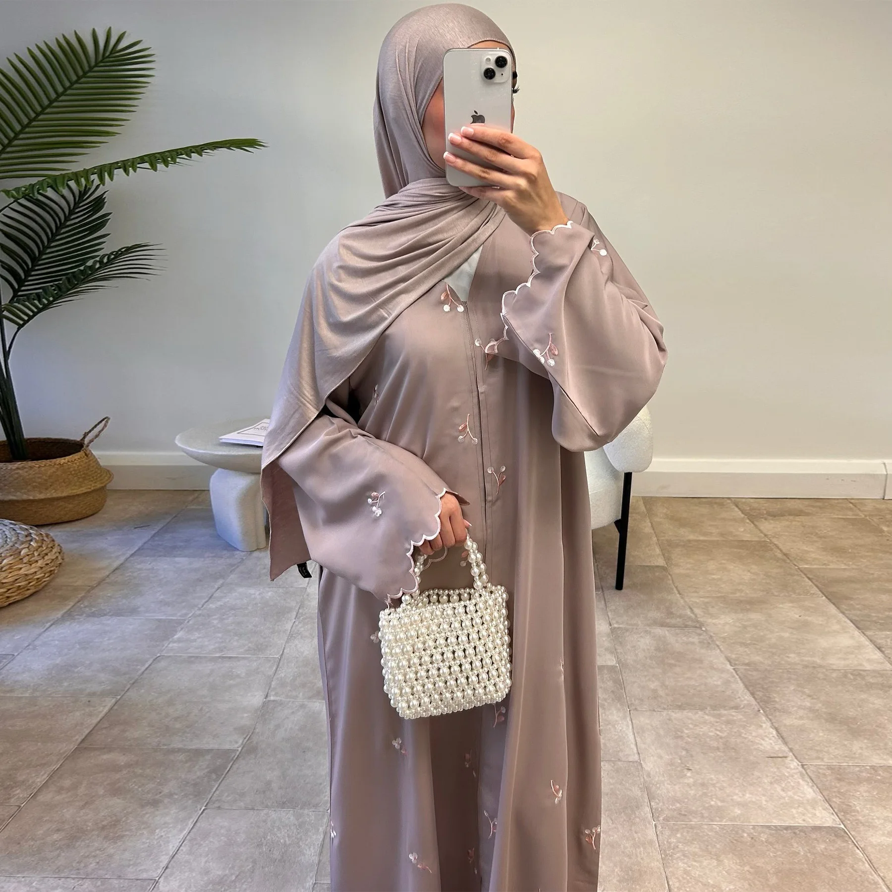 Eid Women Embroidery Abaya Mus - Embroidery Kaftan recension och pris