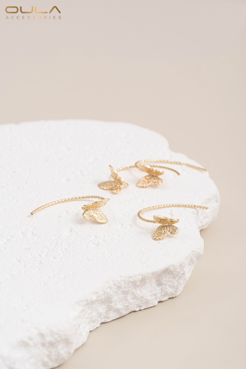 1Pair 925 Silver Needle 14K Go - Embroidery Gold recension och pris
