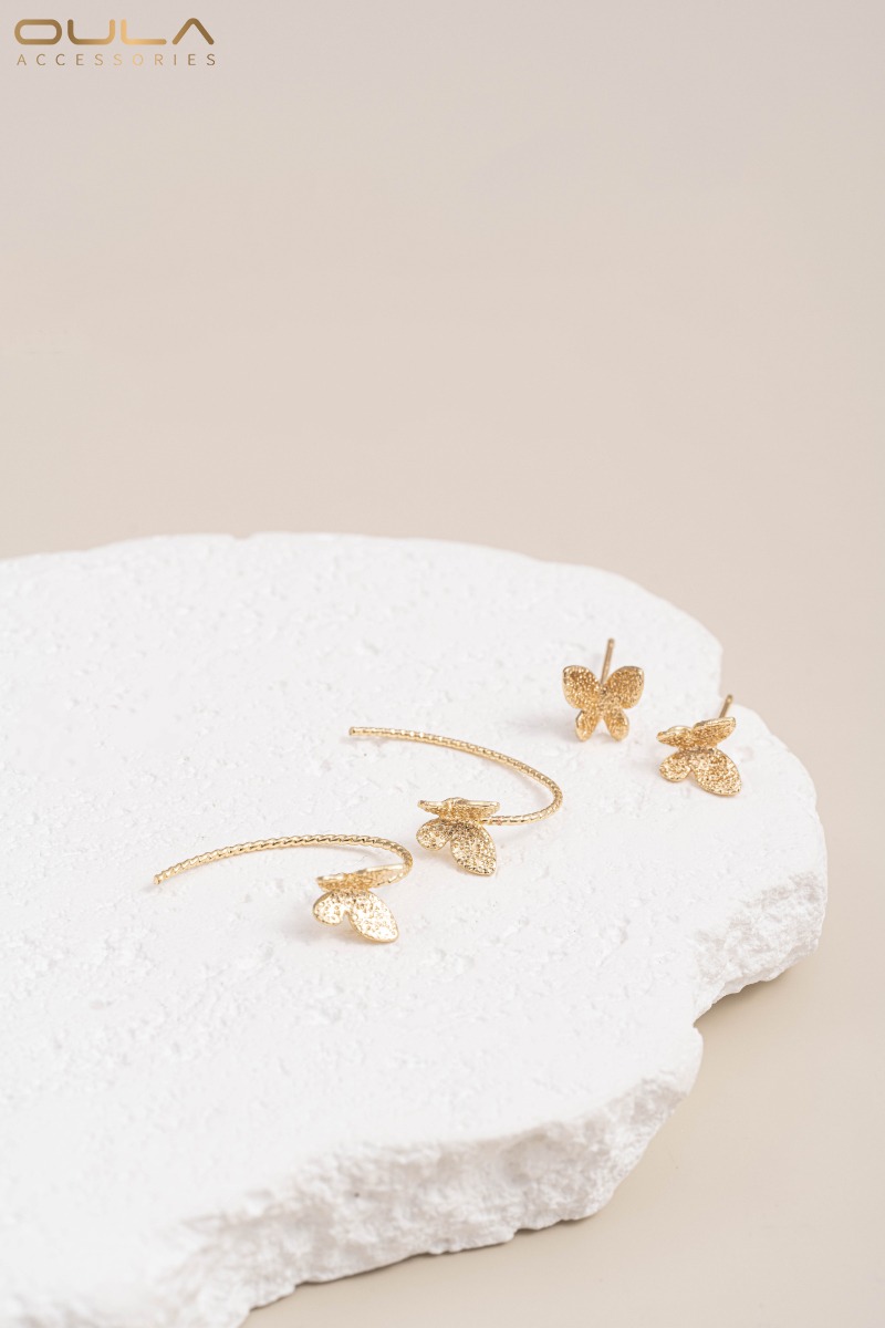 1Pair 925 Silver Needle 14K Go - Embroidery Gold recension och pris