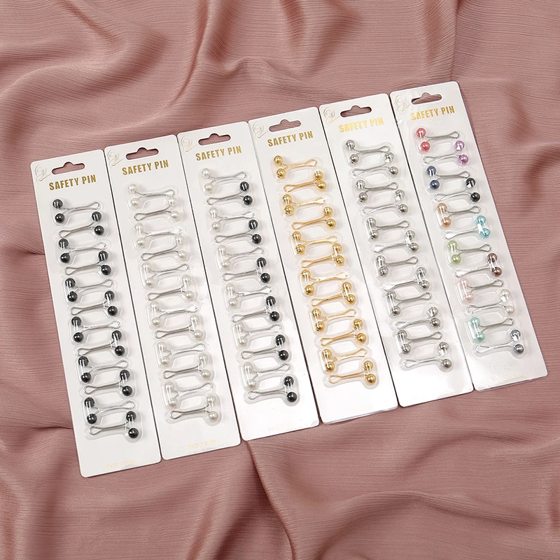 12pcs/Bag Muslim Hijab Pins Sc - Embroidery Hijab recension och pris