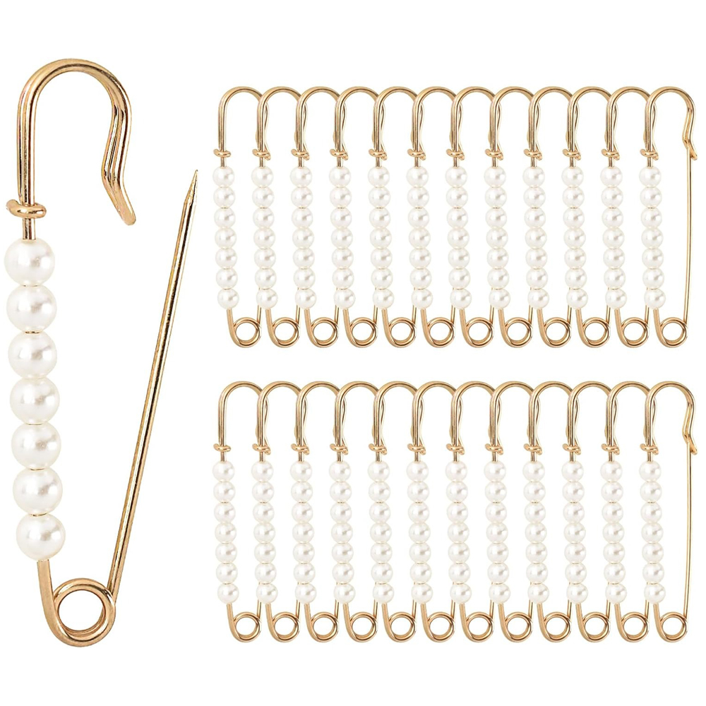 5PCS Faux Pearl Brooch Pins 2. - Embroidery Kaftan recension och pris