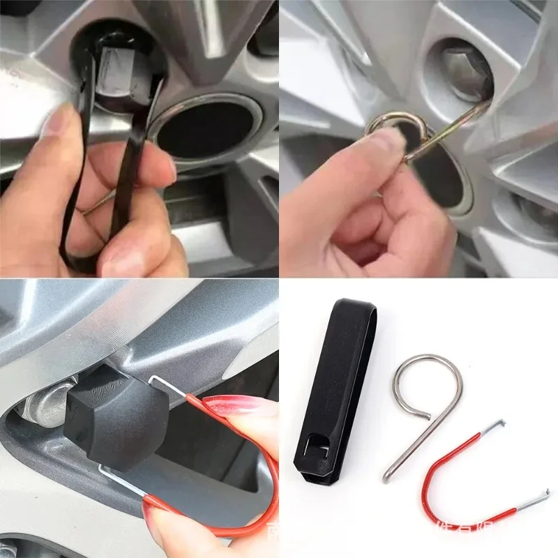 Portable Car Wheel Nut Cover R - Embroidery Removal recension och pris