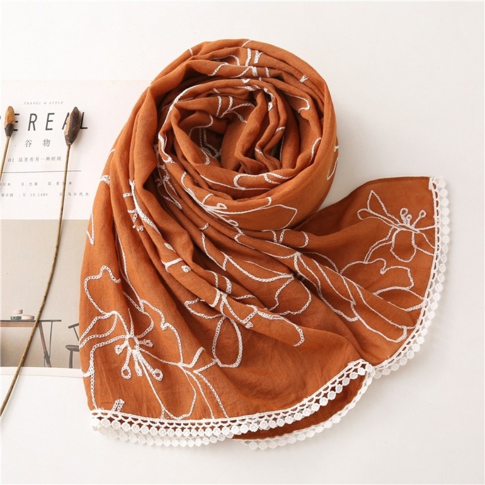 Versatile Elegant Hijab Scarf  - Embroidery Hijab recension och pris