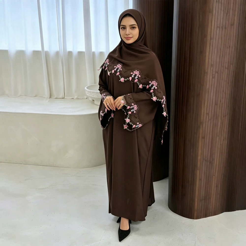 Eid Dress Women Muslim Abaya P - Embroidery Hijab recension och pris