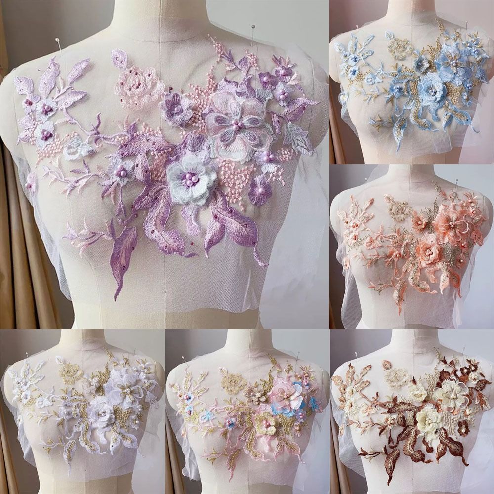 Fashion Elegant Colorful Sequi - Embroidery Flower Pattern recension och pris