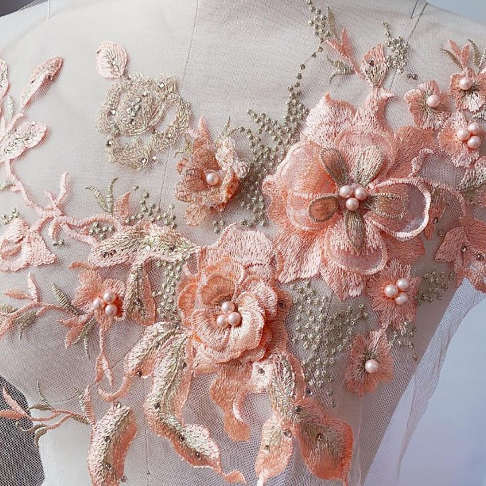 Fashion Elegant Colorful Sequi - Embroidery Flower Pattern recension och pris