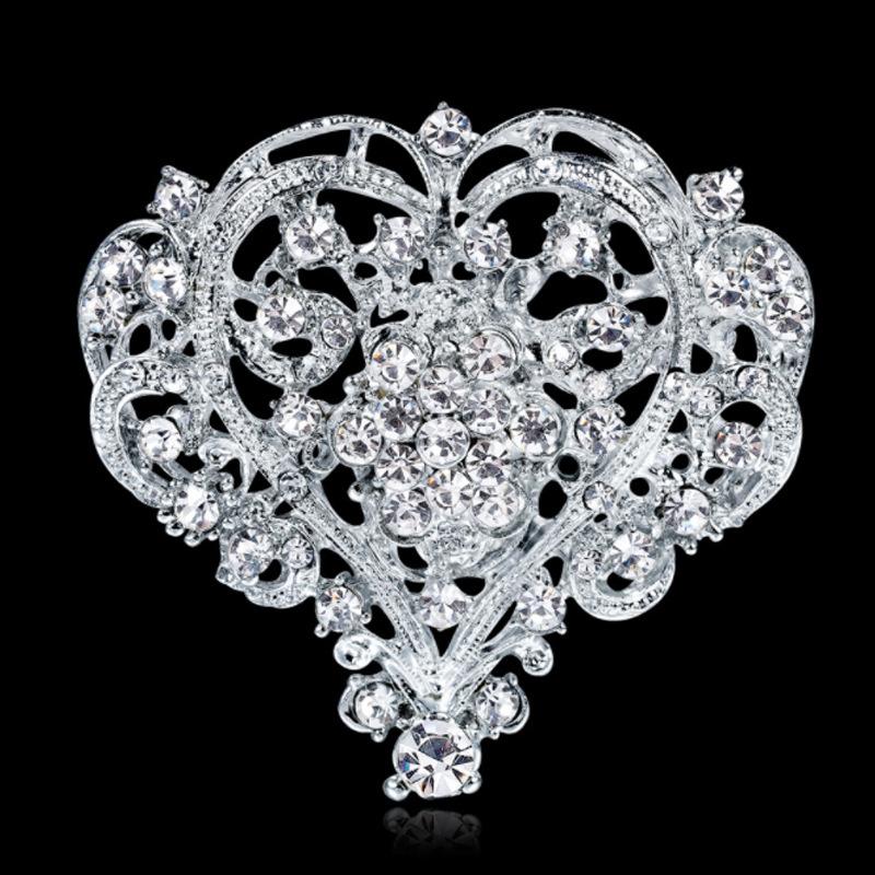 Elegant Heart Shape Brooch Shi - Embroidery Kaftan recension och pris
