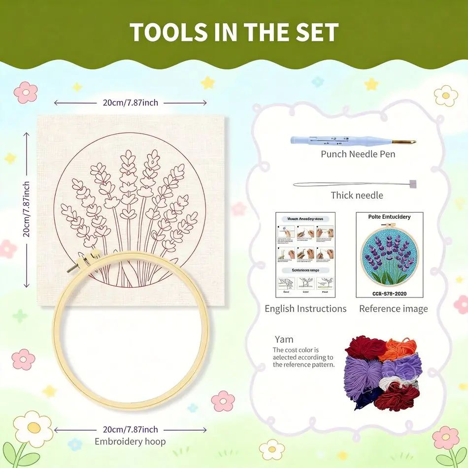 RUOPOTY Punch Needle Frame Blu - Embroidery Ideas For Bags recension och pris