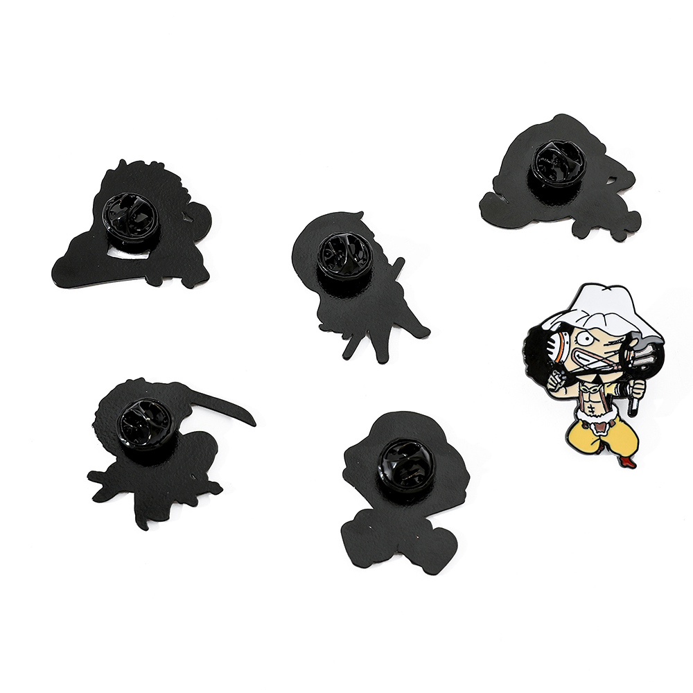 6 Pcs ONE PIECE Cartoon Brooch - Embroidery Garment recension och pris