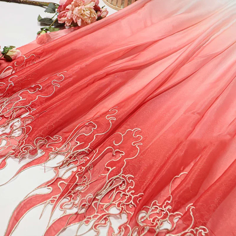 Chinese Style Embroidery Lotus - Embroidery Fabric recension och pris