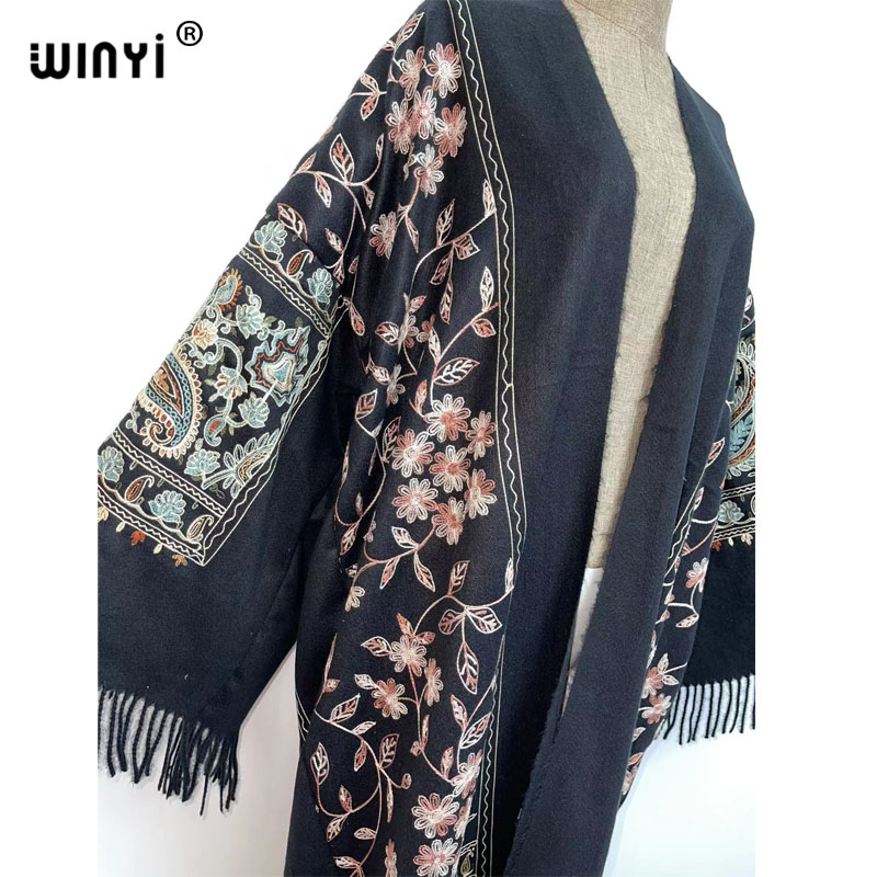 WINYI Winter Women Tassel Pash - Embroidery Pashmina recension och pris