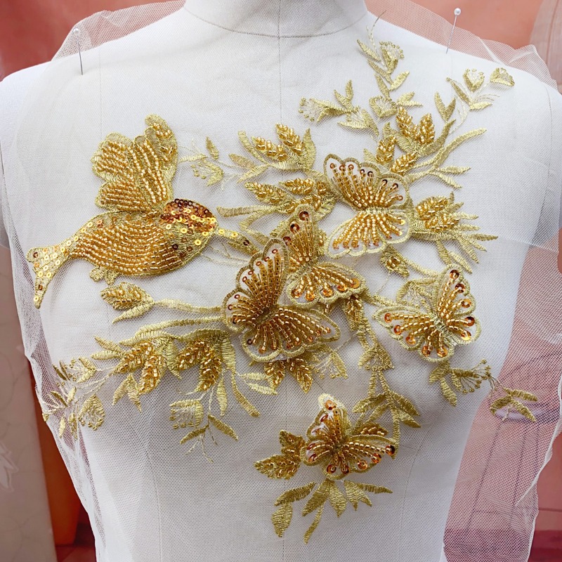 Exquisite Gold Pink Metal Blue - Embroidery Gold recension och pris
