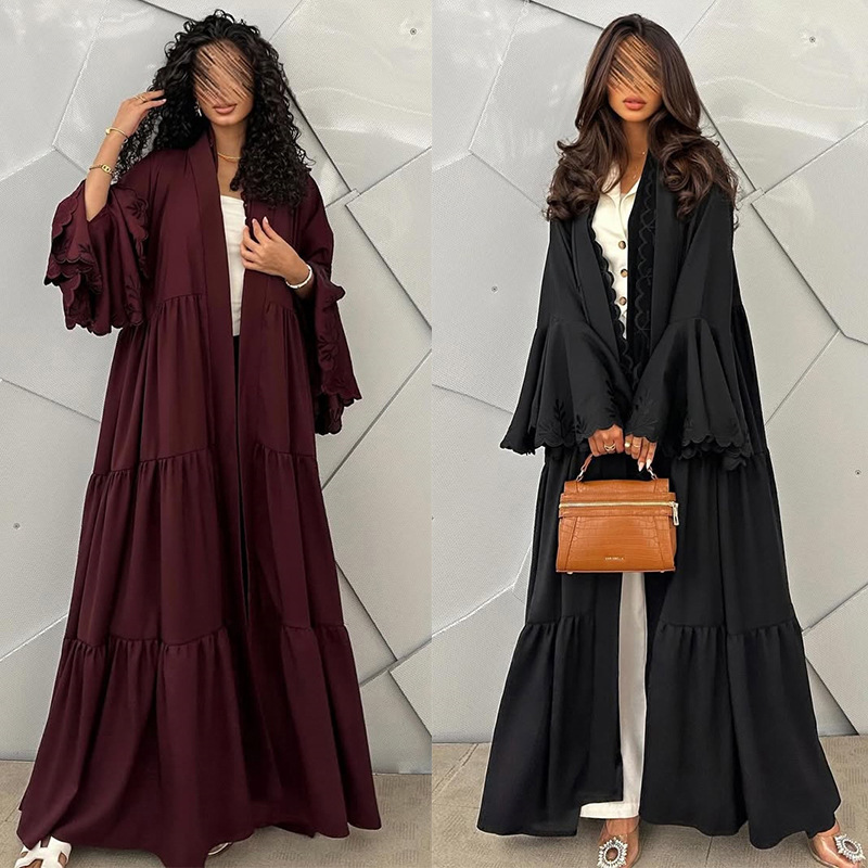 Muslim Hijab Dress Women Flare - Embroidery Kaftan recension och pris