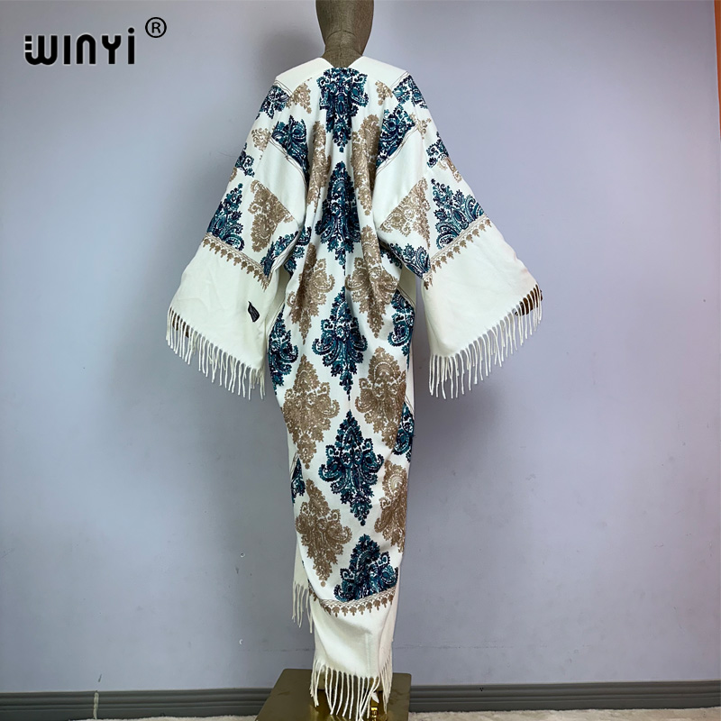 WINYI Winter Women Tassel Pash - Embroidery Pashmina recension och pris