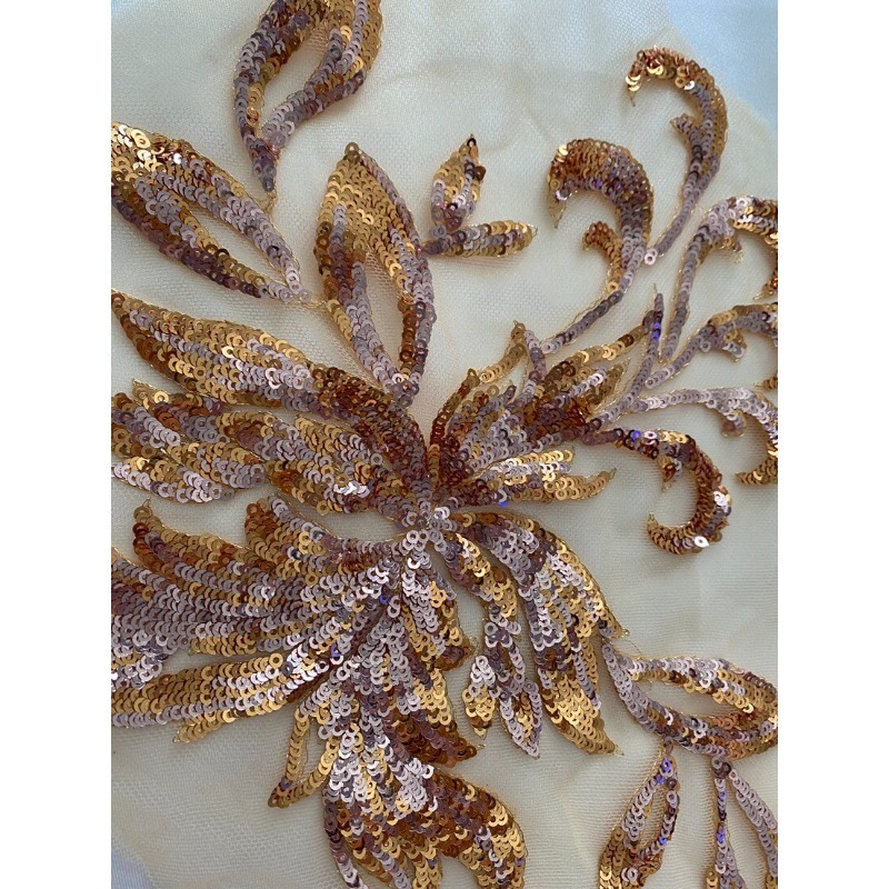 Lace Embroidery Mesh Sequin Fl - Embroidery Flower Pattern recension och pris