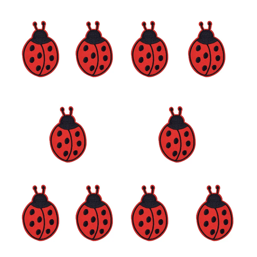 Patches for Clothes Iron on Ap - Embroidery Lady Bug recension och pris
