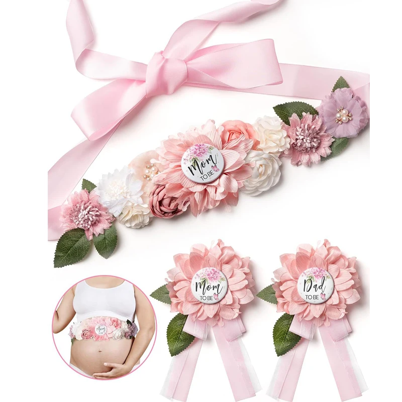 Flower Sash Set-Baby Shower Mo - Embroidery Kaftan recension och pris