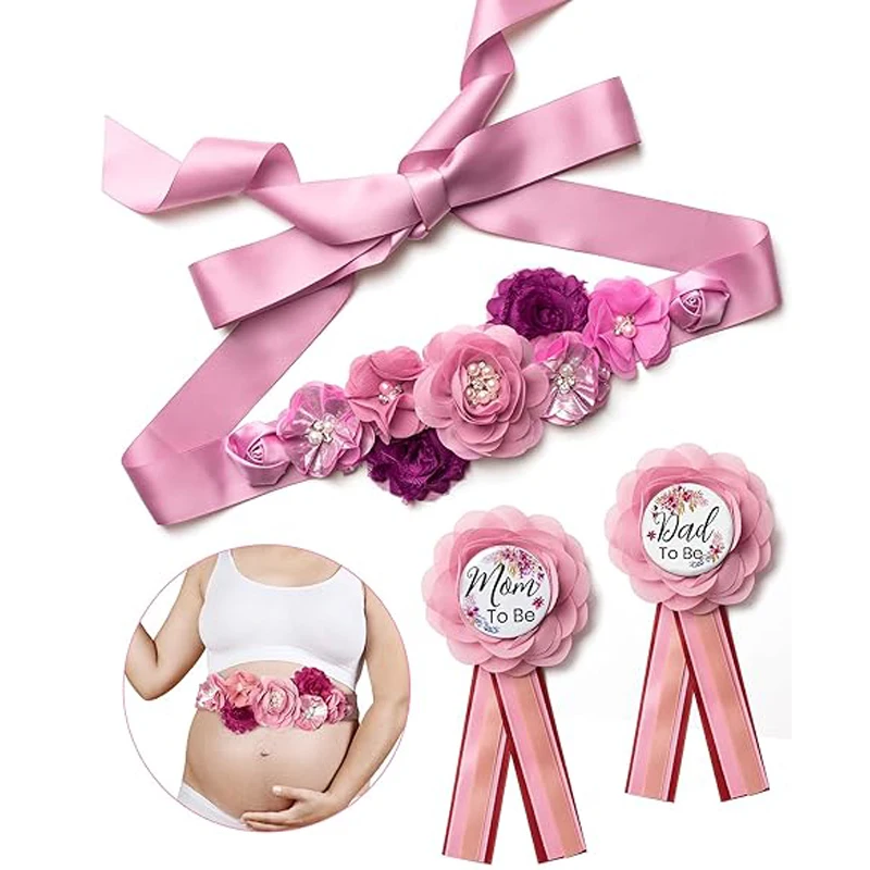 Flower Sash Set-Baby Shower Mo - Embroidery Kaftan recension och pris