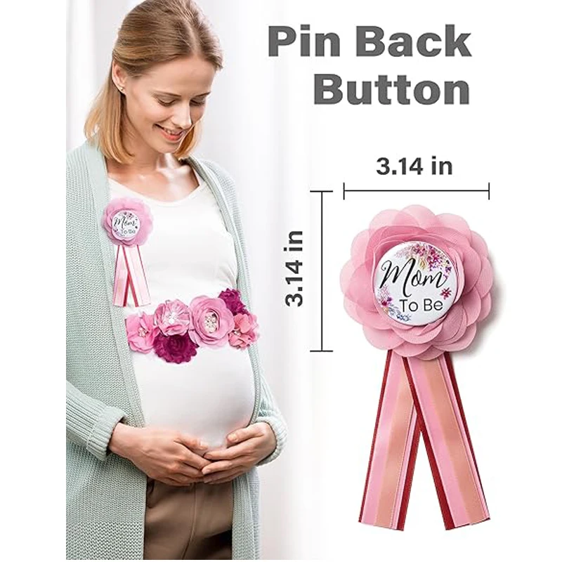Flower Sash Set-Baby Shower Mo - Embroidery Kaftan recension och pris