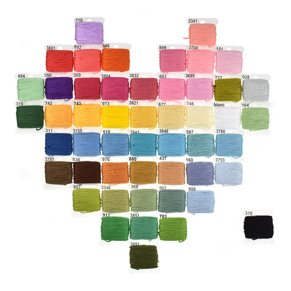 50 Assorted Embroidery Kit wit - Embroidery Pattern recension och pris