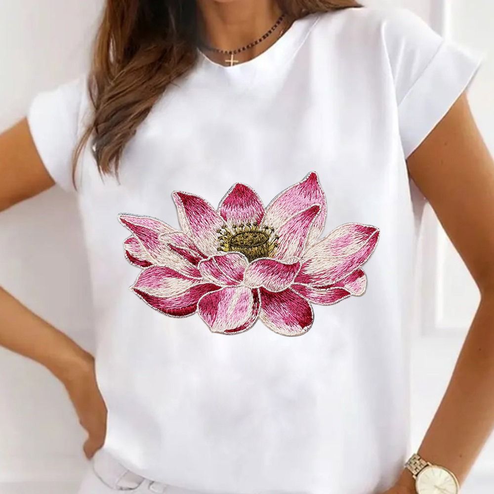 Soft Lotus Flower Patch Embroi - Embroidery Flower Pattern recension och pris