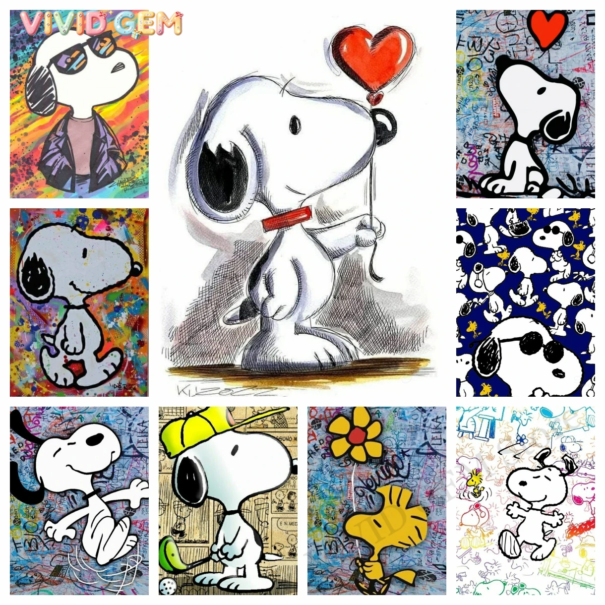 VIVID GEM Kawaii Graffiti Snoo - Embroidery Pattern recension och pris