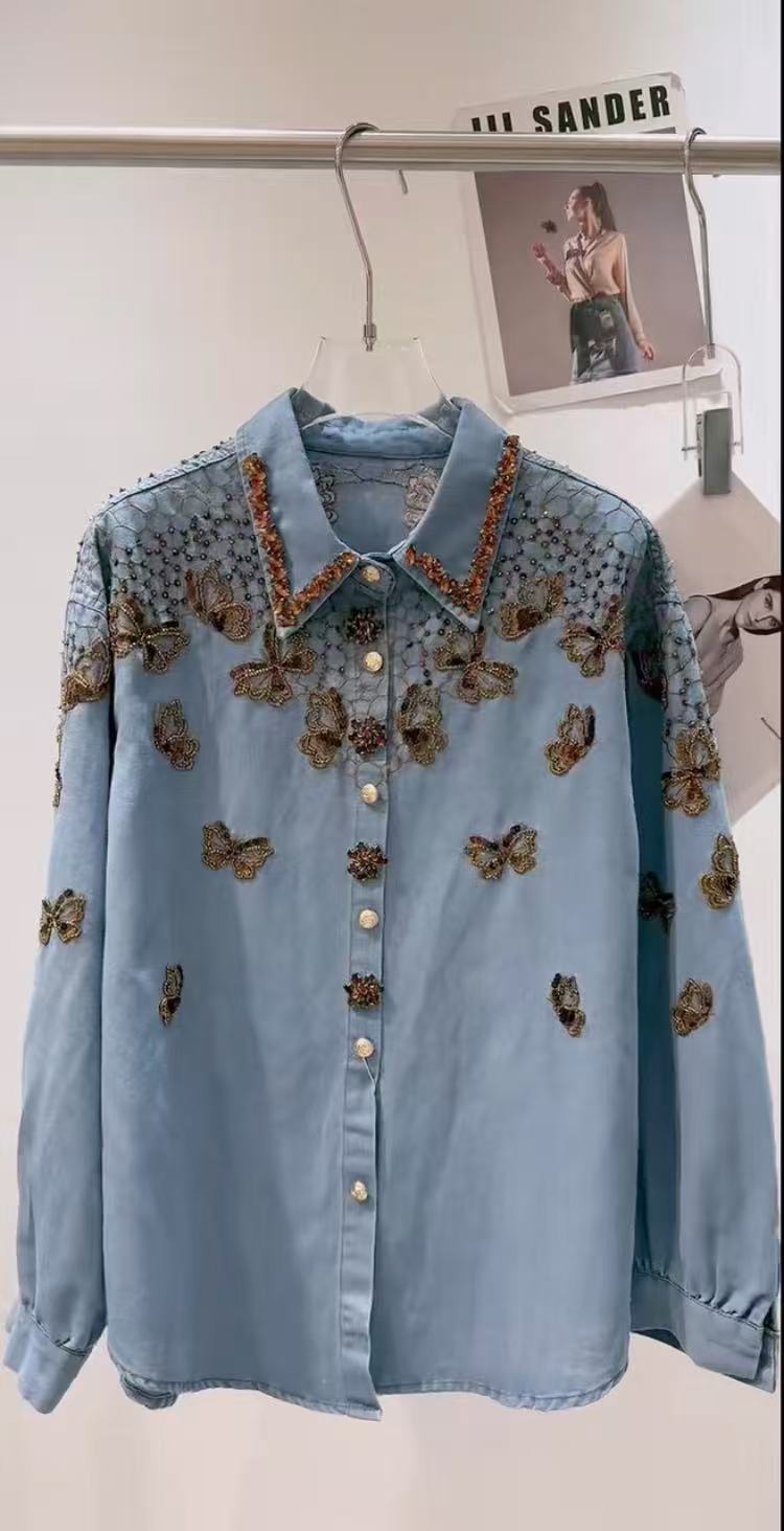 Luxury Style Denim Jacket For  - Embroidery Jacket Jeans recension och pris