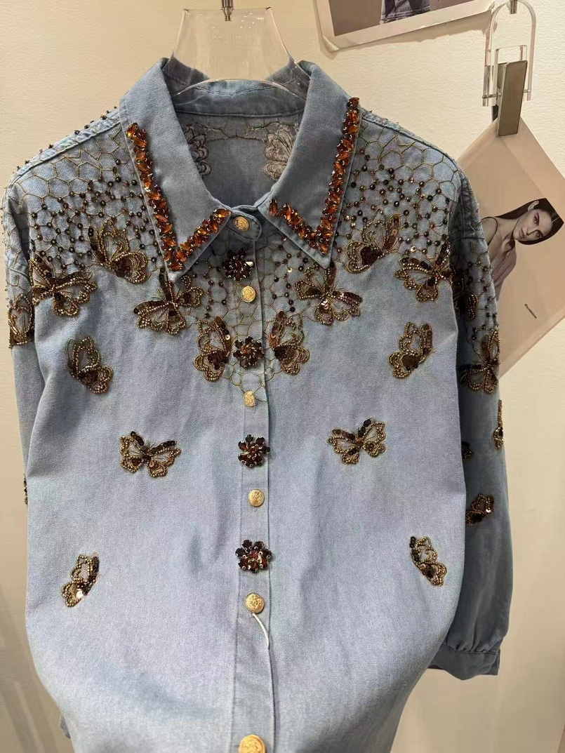 Luxury Style Denim Jacket For  - Embroidery Jacket Jeans recension och pris