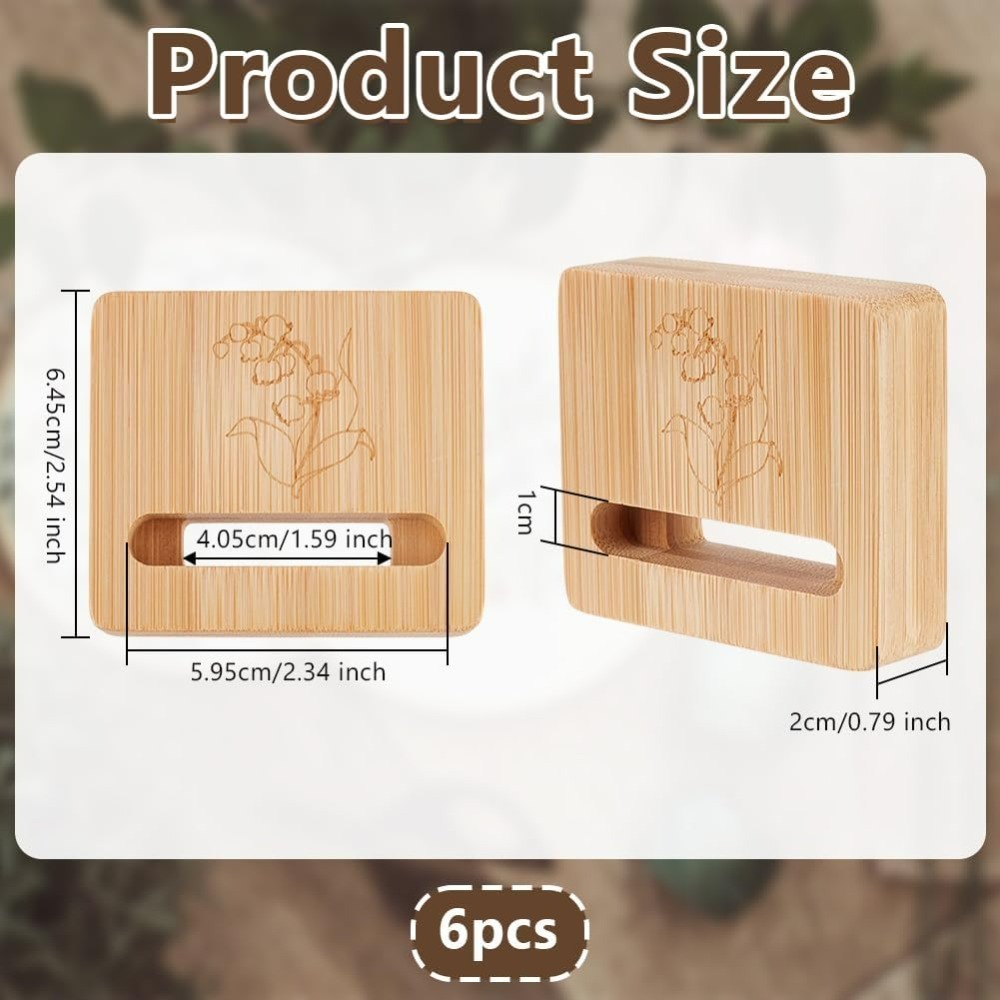 6Pcs Embroidery Hoop Rectangle - Embroidery Flower Pattern recension och pris