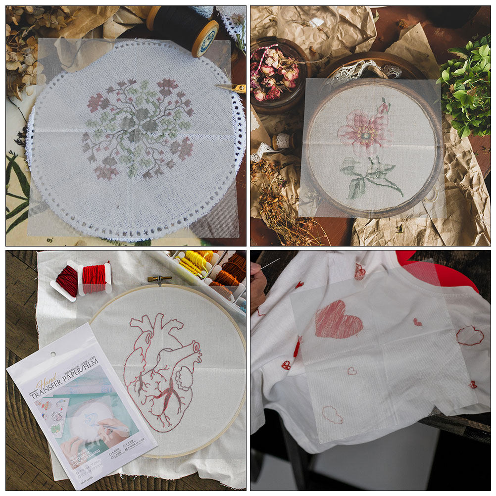 8Pcs Water Soluble Embroidery  - Embroidery Pattern recension och pris