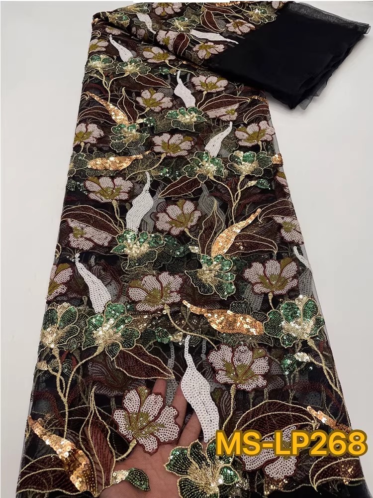 1yard Luxury Double color bead - Embroidery Flower Pattern recension och pris