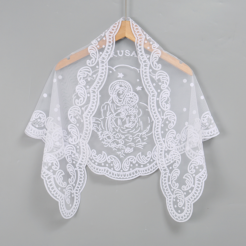 1Pc Women's Elegant Solid Colo - Embroidery Hijab recension och pris