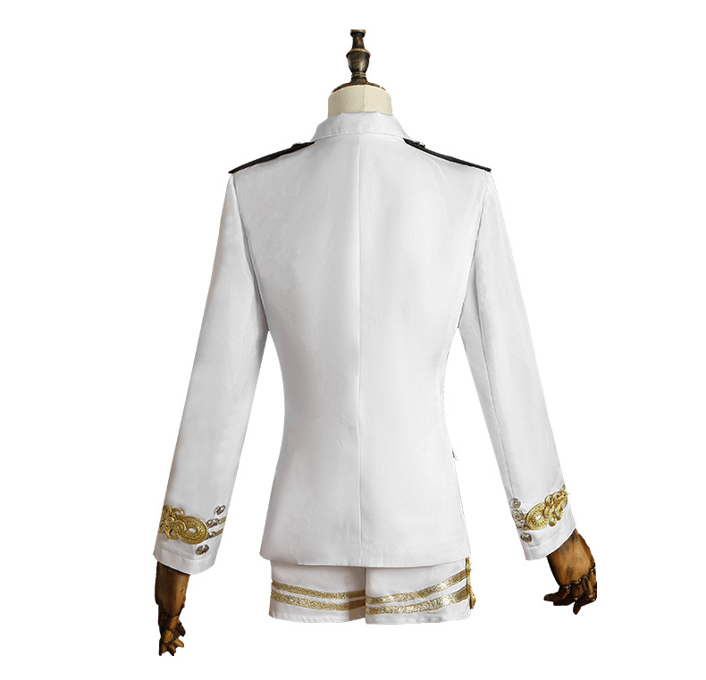 Women Black White Sailor Capta - Embroidery Gold recension och pris